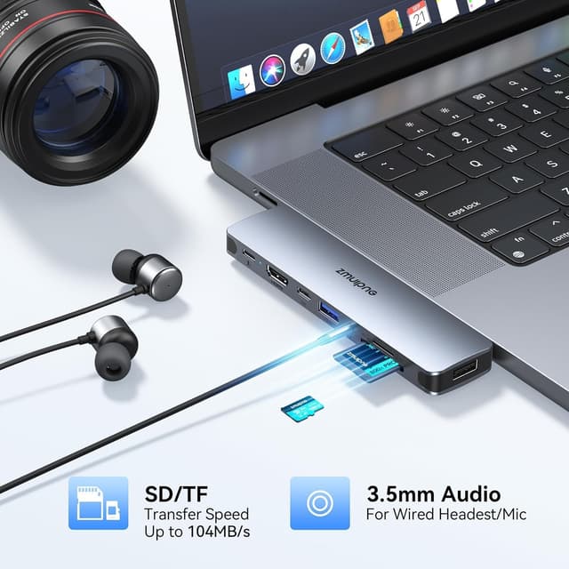 Thumbnail 6 de USB C Adapter 8‑in‑2 for MacBook Pro 4K HDMI