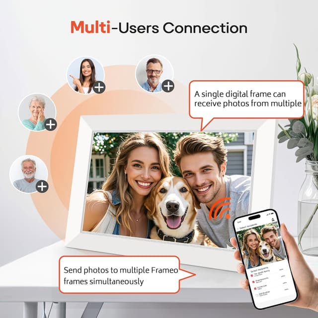 Thumbnail 6 de Miroir 10.1 Inch WiFi Digital Photo Frame