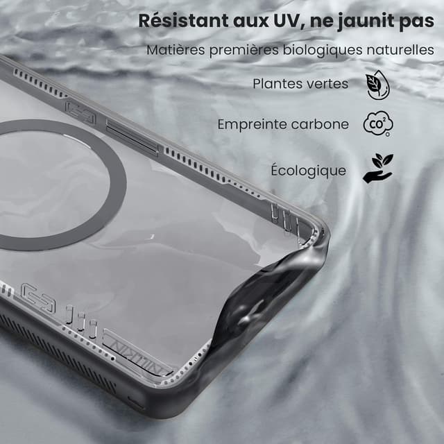Thumbnail 6 de Nillkin Iceblade Magnétique pour Samsung Galaxy S26 Ultra (boîtier transparent, support intégré, coque noire)