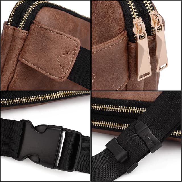 Detalle de UTO Damen-Geldbörse UTO PU Leder mit Zip, Multifunktions-Clutch für Handy