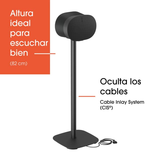 Detalle de Vogels SFS 4133B soporte Sonos Era 300 82 cm