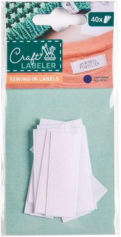 Detalle de Craft Labeler Etichette da cucire 40 pezzi