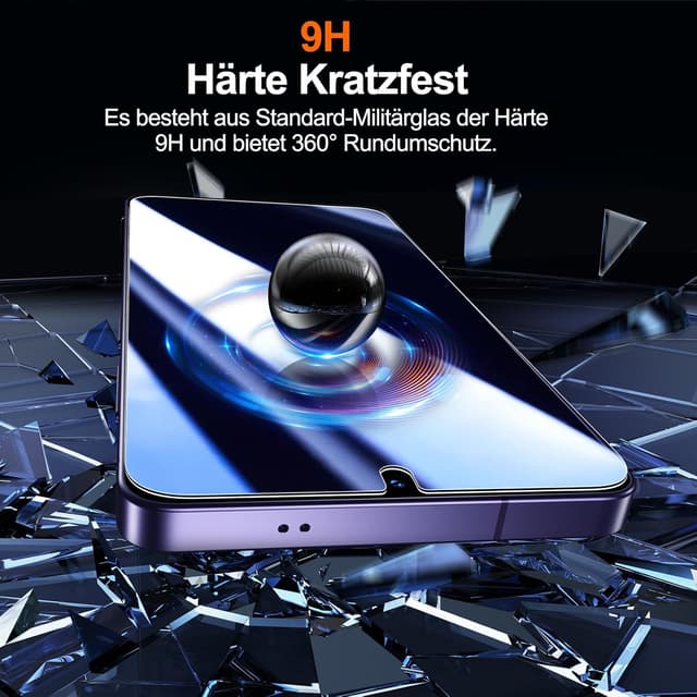 Detalle de UniqueMe Schutzglas-Set für Samsung Galaxy S26 Ultra – 2 Stück Displayschutz + 2 Stück Kameraschutz (9H, HD-Klar)