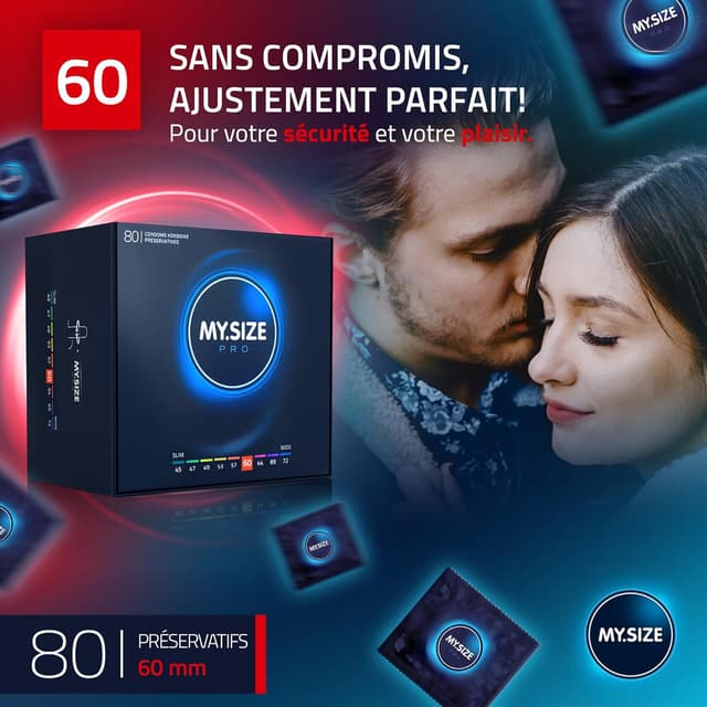 Thumbnail 1 de MY.SIZE PRO 80 Préservatifs ÉLITE taille 5 60 mm