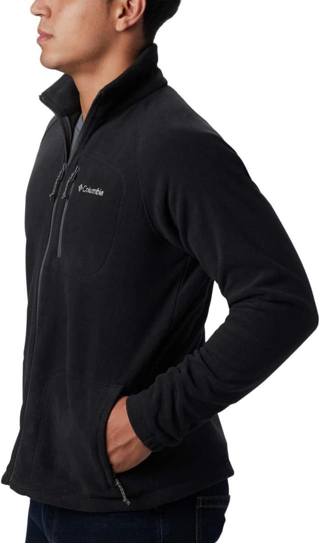 Detalle de Columbia Fast Trek II Fleece-Reißverschlussjacke für Herren (Full Zip) aus 100% Polyester-Mikrofleece