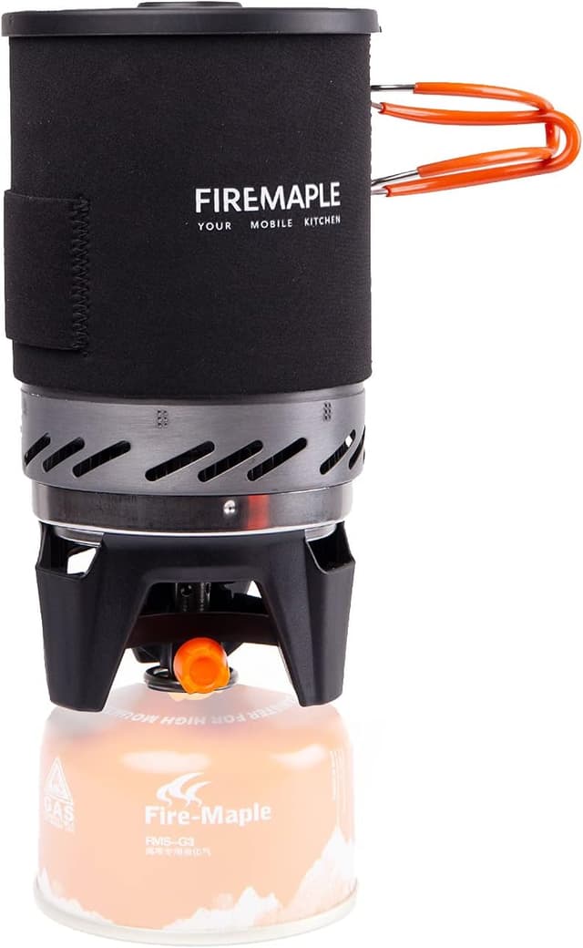 Detalle de Fire-Maple camping stove gas system