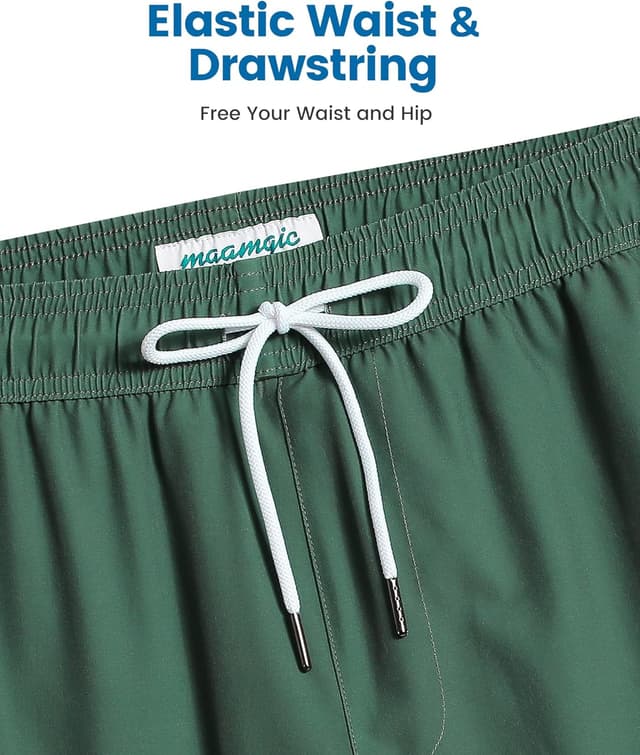 Detalle de MaaMgic Badehose 2 in 1 Kompression, 4-Wege-Stretch