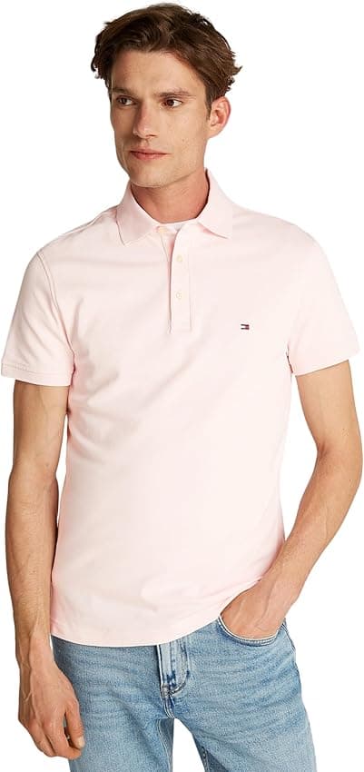 Detalle de Tommy Hilfiger Polo 1985 Slim Fit XL rosa