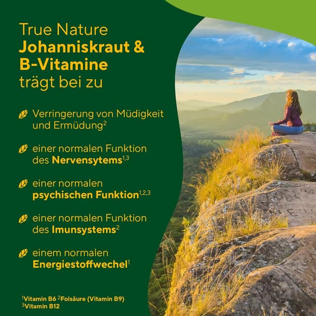 Detalle de Johanniskraut Kapseln hochdosiert (TRUE NATURE) – 240 Kapseln für ca. 8 Monate