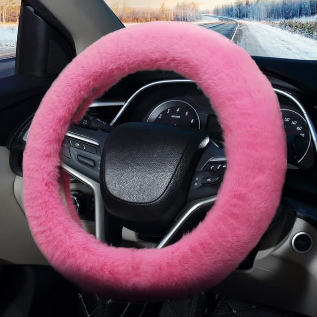 Imagen de Pahajim Fluffy Steering Wheel Cover en OfertitasTOP