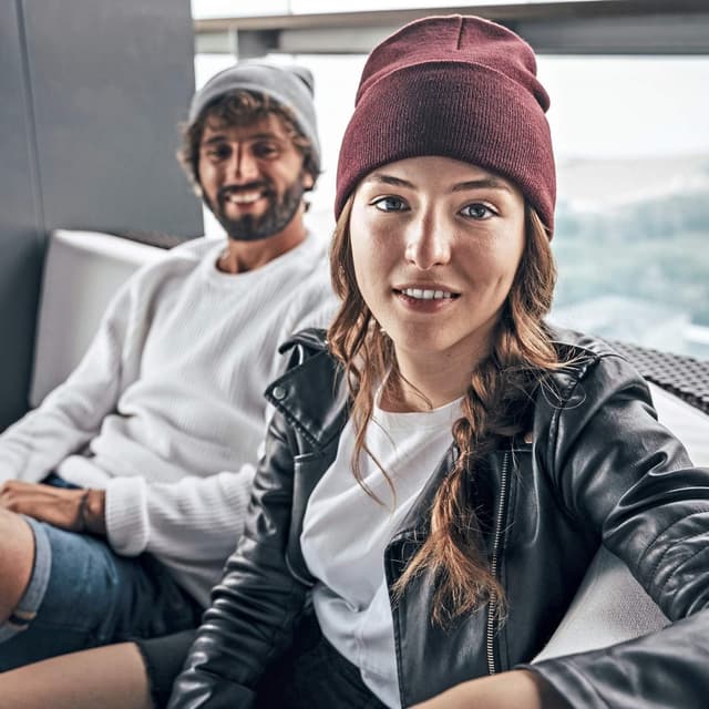 Detalle de Hatstar Wintermütze – SoftTouch Feinstrick Beanie für Damen, Herren & Unisex