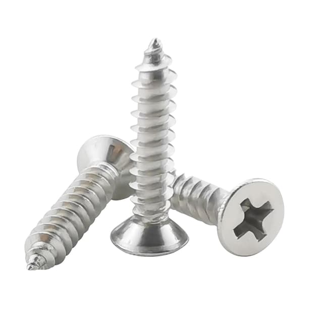 Detalle de Fajoeda 120x Holz-/Blechschrauben M4 x 20 mm Flachkopf Kreuzschlitz aus A2-70 (304)