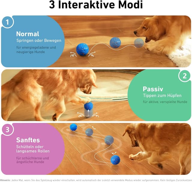 Detalle 2 de Cheerble Wicked Ball Air 3,2" interaktiver Hundeball