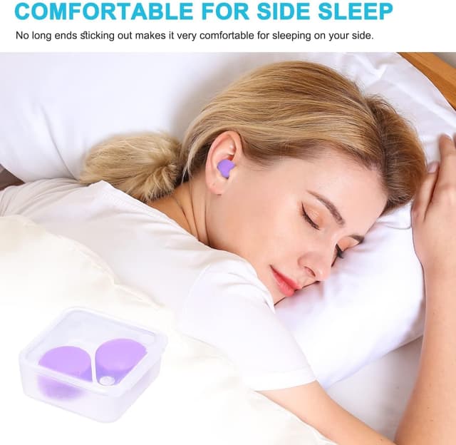 Detalle de Becheln Reusable Silicone Ear Plugs (Waterproof) with Noise Cancelling up to 30 dB