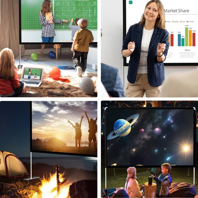 Thumbnail 1 de Projector Screen 100-inch 16:9 Stand 📽