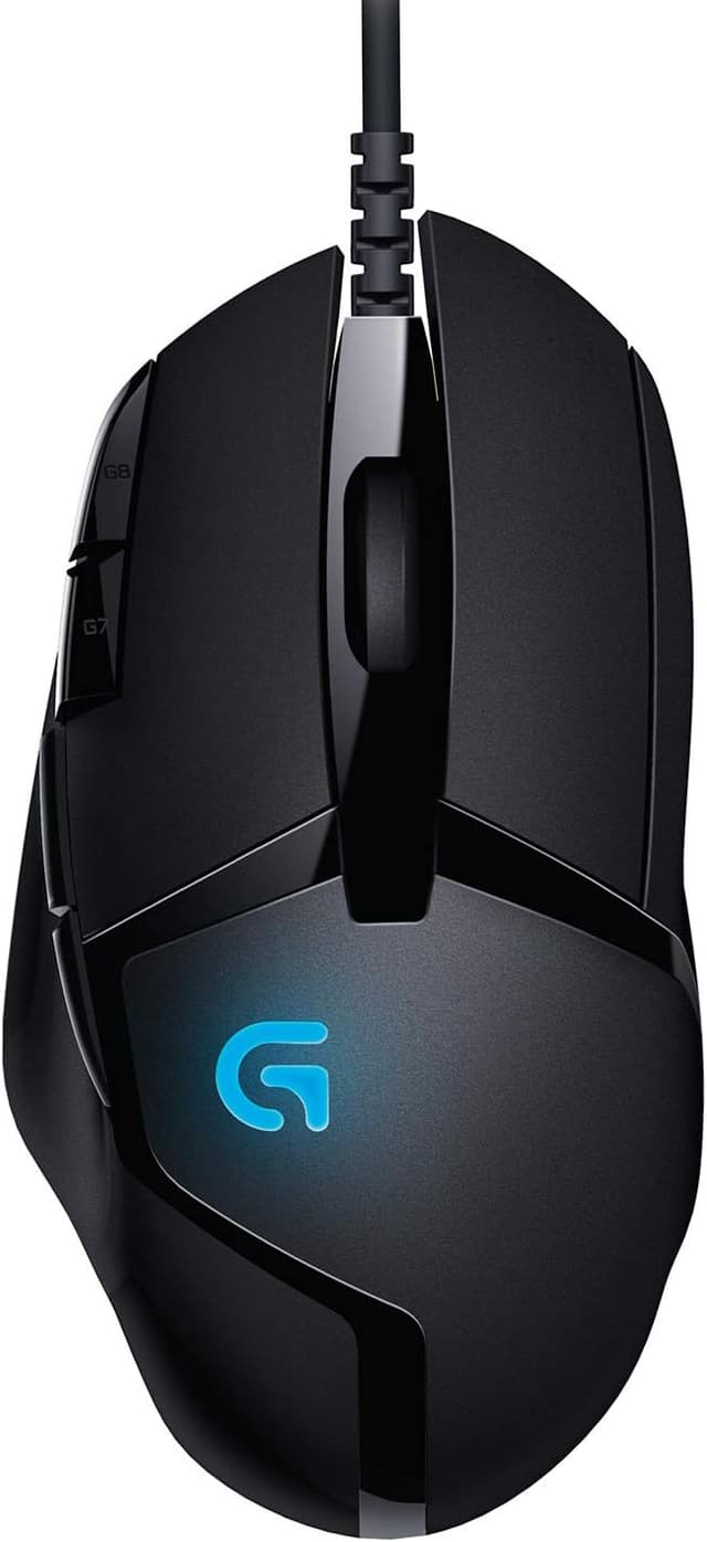 Detalle de Logitech G402 Hyperion Fury gaming mouse, 4,000 DPI 🖱