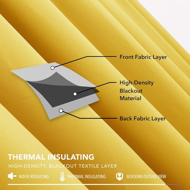 Thumbnail 4 de Deconovo Verdunkelungsvorhang 175x140 cm Dunkelgrau