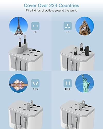 Detalle 2 de TESSAN Adaptador Enchufe Universal 2500W