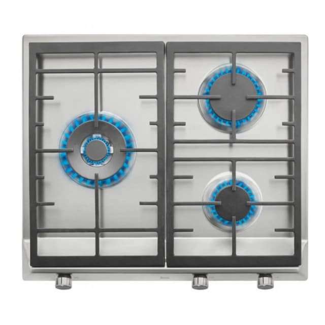 Imagen de Teka EX 60.1 Placa gas 3 zonas 60 cm acero inoxidable 🍳 en OfertitasTOP