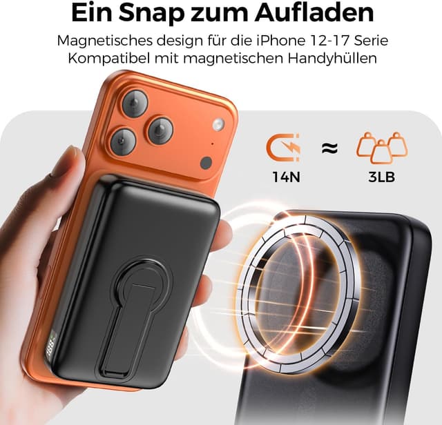 Detalle 2 de Magnetische Power Bank 12000mAh
