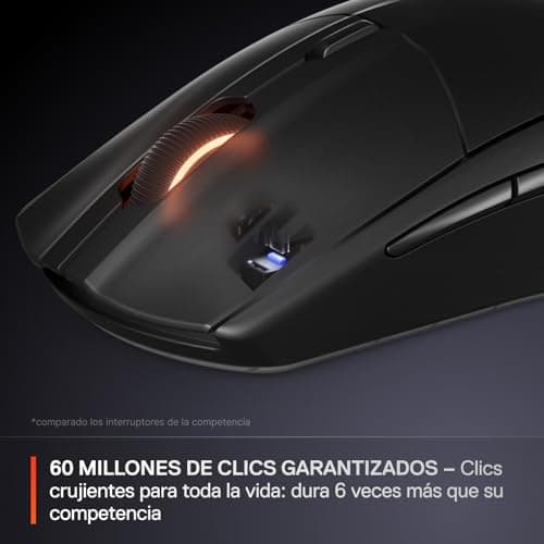 Detalle 1 de SteelSeries Rival 3 Wireless Gen 2 ratón gaming 18.000 dpi 🖱