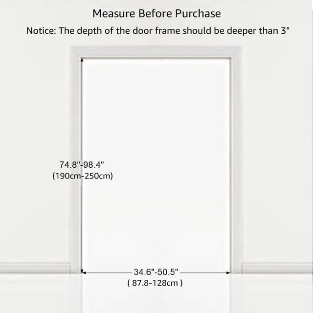 Thumbnail 6 de unipaws 190 cm Extra Tall Pet Gate (Adjustable, Pressure Mounted) with Double Lock