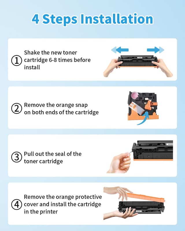 Detalle de Yowell 2X 207X Nero Cartuccia Toner compatibile per HP 207X / 207A (2 nero con chip)