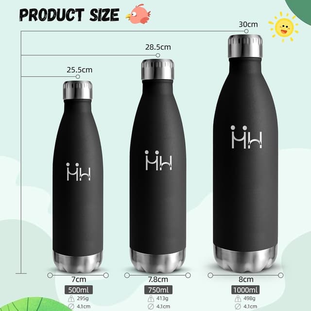 Thumbnail 3 de Mulbijeo Botella 500ML Acero Inoxidable 18/8