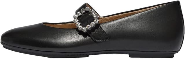 Detalle de Fitflop Mary Jane women’s ballerina shoes in black