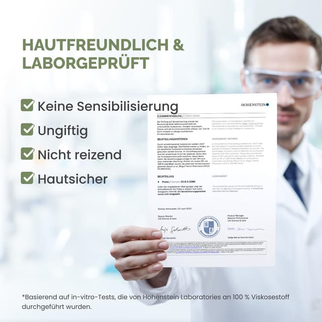 Detalle 2 de PLANTIFIQUE Einweg-Gesichtshandtücher aus 100% Viskose, XL (25 x 30 cm), 50 Stück