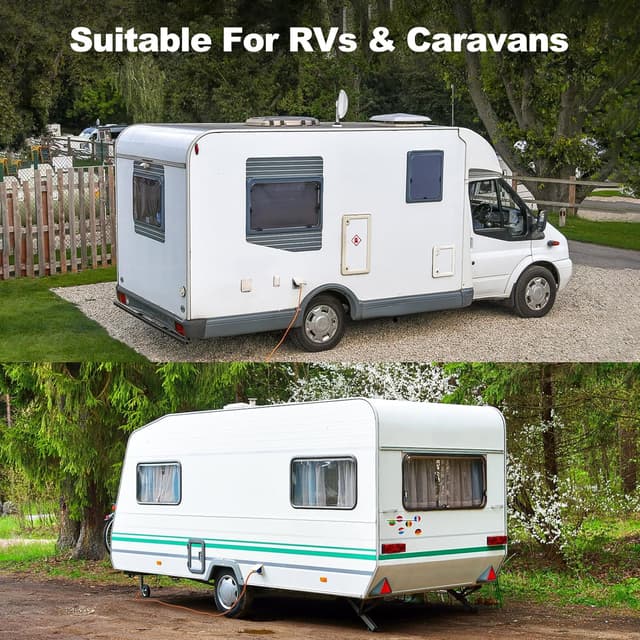 Detalle 2 de 10m Caravan Hook Up Cable (240V 16A) with 3-Pin Fly Lead Converter and Carrying Bag