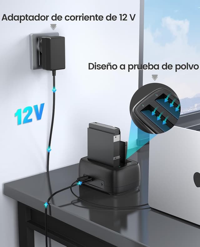 Thumbnail 5 de ORICO DD28U3 Dock doble USB 3.0 18 TB