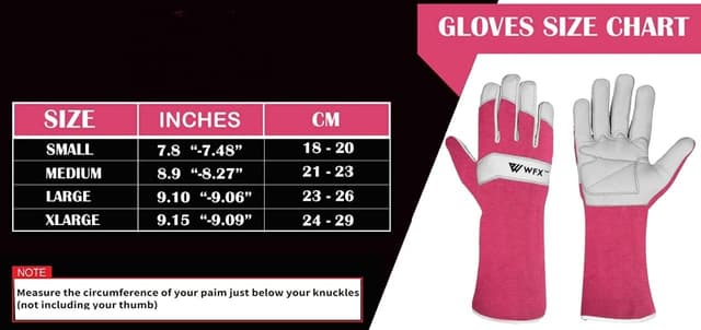 Thumbnail 4 de WFX Guantes largos de jardinería cuero Rosa L