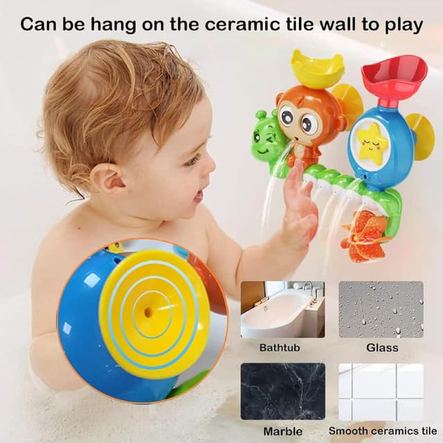 Detalle de G-WACK Bath Toys for Toddlers, 2 Suction Cups