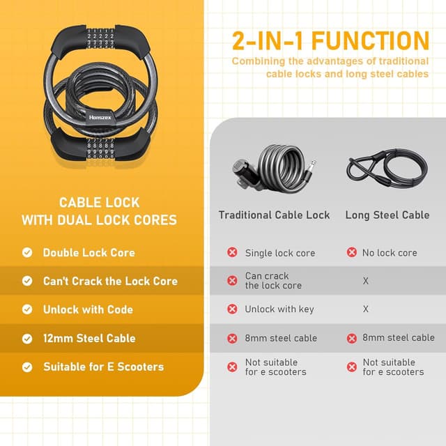 Thumbnail 4 de Honszex E Scooter Schloss 105 cm