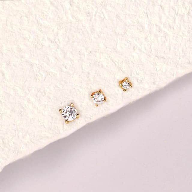 Thumbnail 2 de BodyBonita Silber 925 Ohrringe Set 3‑Paar