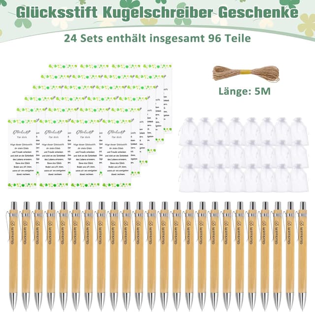 Detalle 2 de GADITIEK Glücksstift Kugelschreiber 24er Set