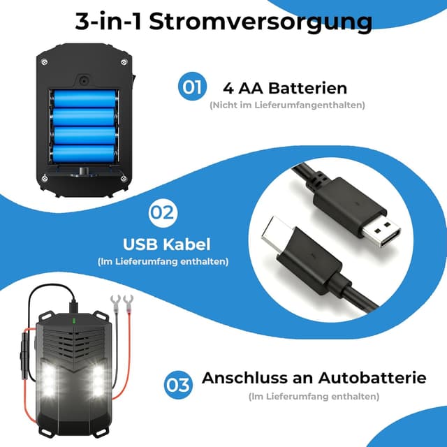 Detalle 2 de Marderschreck Ultraschall mit Blitzlicht 100 m² 📢