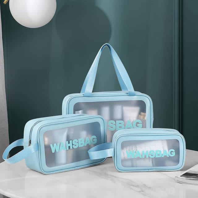 Thumbnail 6 de Aucuu 3PCS Bolsas Neceser Transparente