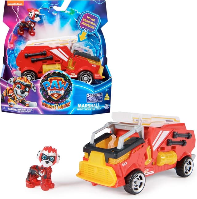 Detalle de PAW Patrol Marshall Basisfahrzeug mit Licht, 17 cm