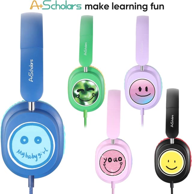 Detalle 2 de A+ Scholars Kids Headphones 5 Pack, 3.5mm