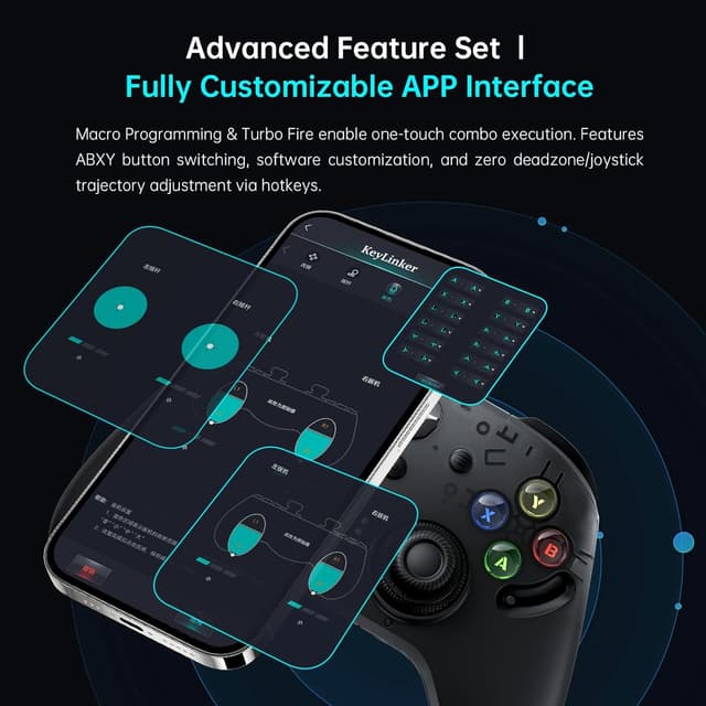 Thumbnail 6 de Thunderobot G80TS Controller – Wireless Gamepad mit Dual-TMR-Trigger, optischen Tasten und 1000 Hz