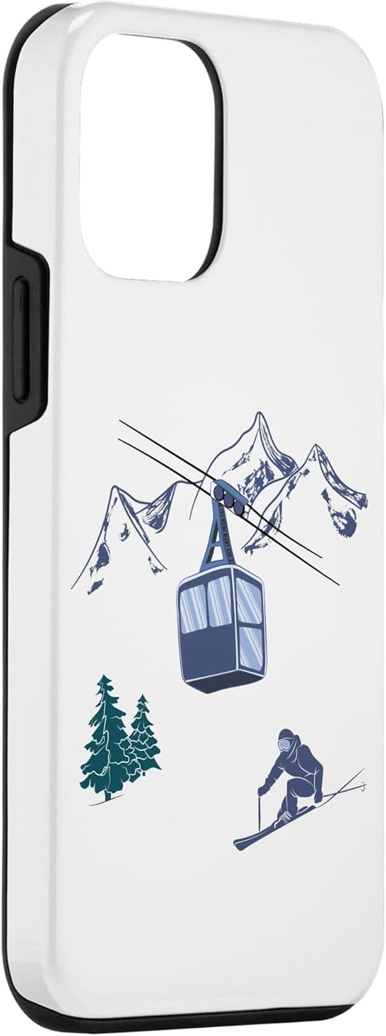 Detalle de Coque iPhone 12 Mini ski vintage