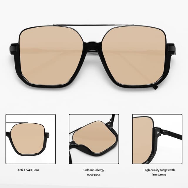 Thumbnail 4 de GUVIVI Aviator Sunglasses 100% UV 😎