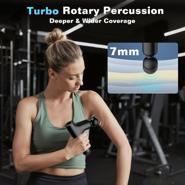 Detalle 2 de UPSPORT massaggiatore a percussione 4 testine