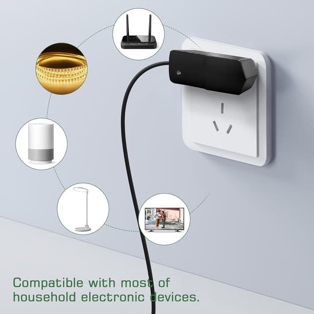 Thumbnail 6 de KSIBNW Trasformatore adattatore universale DC 12 V 1 A (12 W) con jack 5,5–2,5 mm per strisce LED