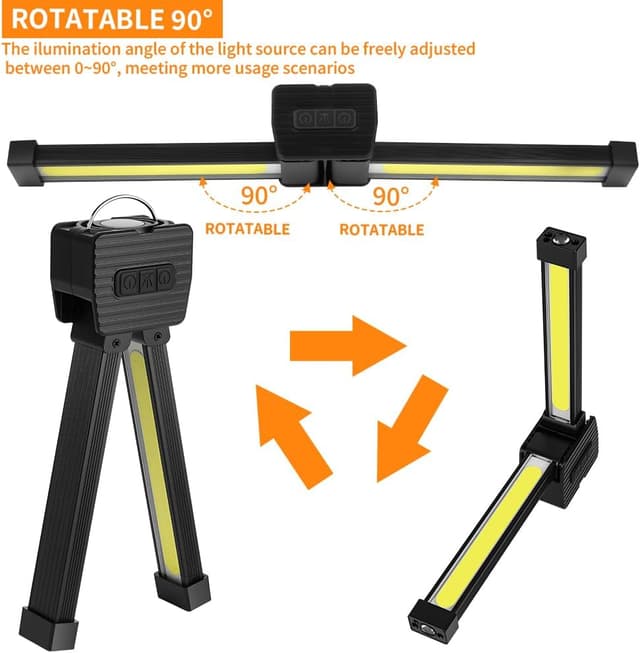 Thumbnail 2 de flinronic Lampe de Gym Pliable 1200 mAh