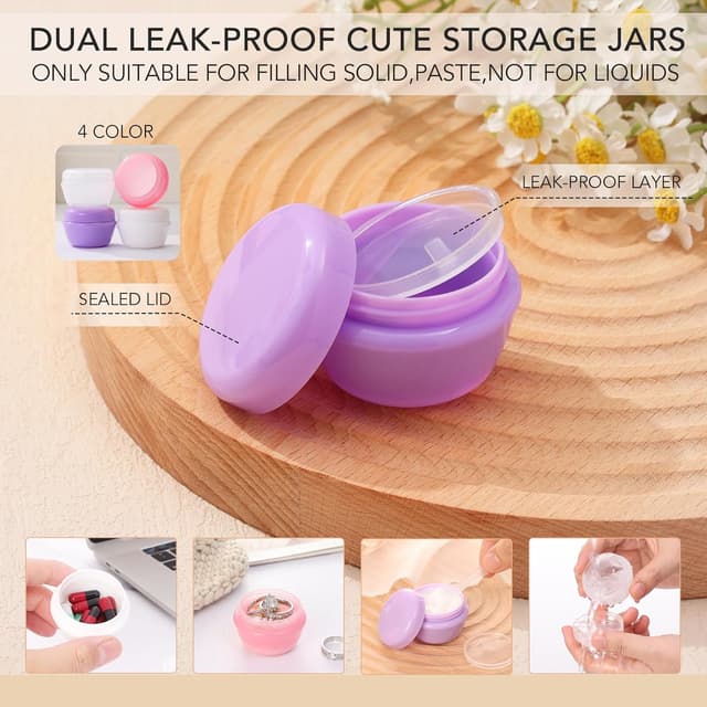 Detalle de Muslish 21-Pack Travel Bottles for Toiletries (Leak-Proof, TSA-Compliant Silicone) with Toiletry Bag