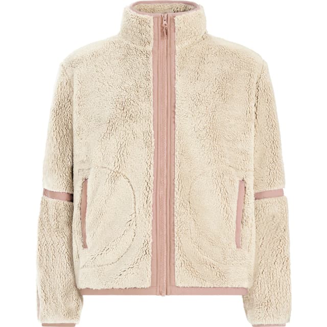 Detalle de Protest PRTRed: forro polar de mujer con cremallera completa y tacto tipo teddy