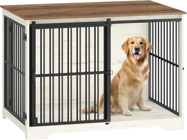 Imagen de Hzuaneri Hundekäfig Möbel 110 cm en OfertitasTOP
